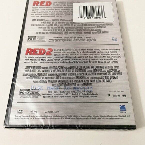 Bruce Willis Double Feature Red Red 2 Morgan Freeman - Picture 6 of 12